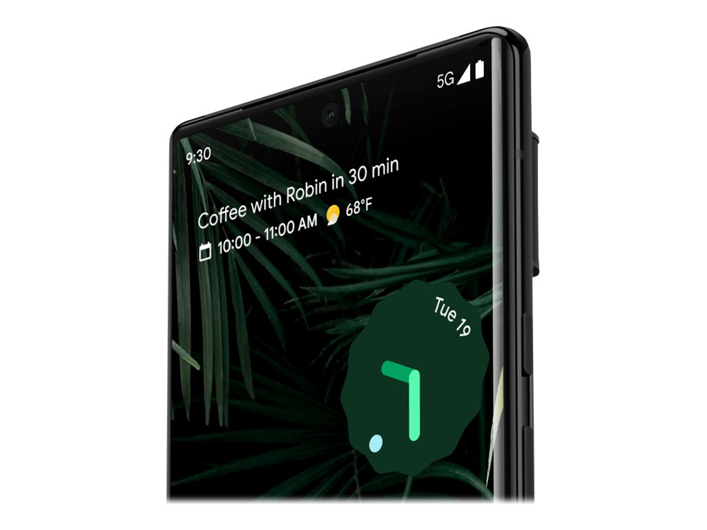 Google Pixel 6 Pro - 5G smartphone - double SIM - RAM 12 Go / Mémoire interne 128 Go - écran OEL - 6.7" - 3120 x 1440 pixels (120 Hz) - 3 x caméras arrière 50 MP, 48 MP, 12 MP - front camera 11,1 MP - noir de charbon - GA03158-FR - Smartphones 5G
