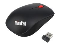 Lenovo ThinkPad Essential Wireless Mouse - Souris - laser - 3 boutons - sans fil - 2.4 GHz - récepteur sans fil USB - Campus - 4X30M56887 - Souris