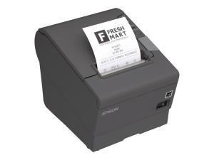 Epson TM T88V - Imprimante de reçus - thermique en ligne - Rouleau (8 cm) - jusqu'à 300 mm/sec - USB, PoweredUSB - outil de coupe - gris foncé - C31CA85051 - Imprimantes de reçus POS