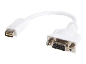 StarTech.com Adaptateur de câble vidéo Mini DVI vers VGA pour Macbook et iMac - Adaptateur vidéo - mini-DVI (M) pour HD-15 (VGA) (F) - 20 cm - blanc - MDVIVGAMF - Câbles pour périphérique