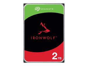 Seagate IronWolf ST2000VN003 - Disque dur - 2 To - interne - 3.5" - SATA 6Gb/s - 5400 tours/min - mémoire tampon : 256 Mo - avec 3 ans de Seagate Rescue Data Recovery - ST2000VN003 - Disques durs internes