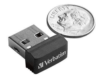 Verbatim Store 'n' Stay USB Drive - Clé USB - 16 Go - USB 2.0 - noir - 97464 - Lecteurs flash