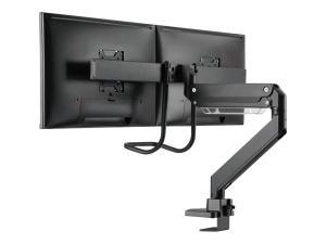 Neomounts NM-D775DX - Kit de montage - pleine action - pour 2 écrans LCD - noir - Taille d'écran : 10"-32" - pinces montables, oeillet, montrable sur bureau - NM-D775DXBLACK - Accessoires pour écran