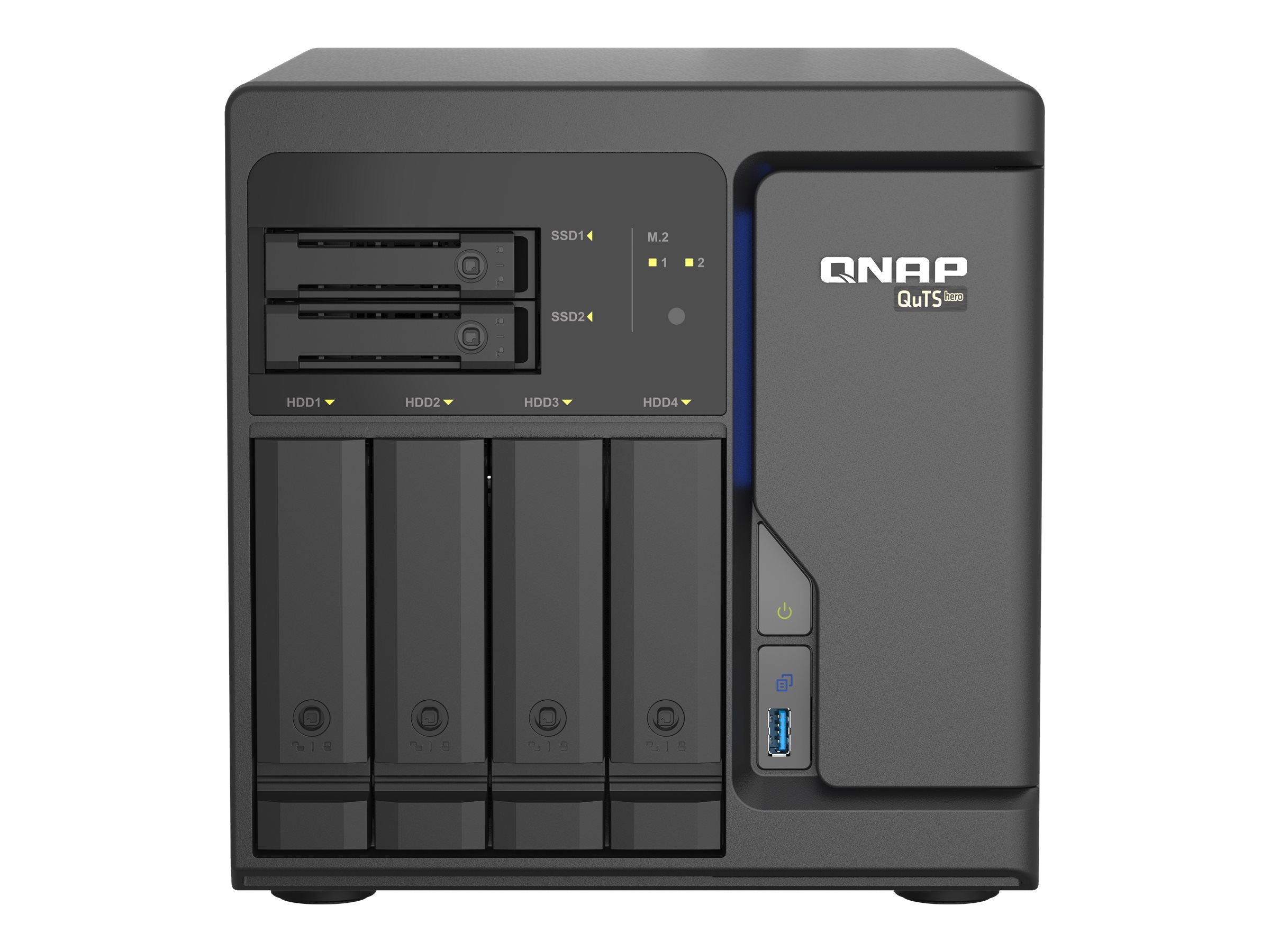 QNAP TS-H686-D1602-8G - Serveur NAS - 6 Baies - SATA 6Gb/s - RAID RAID 0, 1, 5, 6, 10, 50, JBOD, 60 - RAM 8 Go - 2.5 Gigabit Ethernet - iSCSI support - TS-H686-D1602-8G - NAS