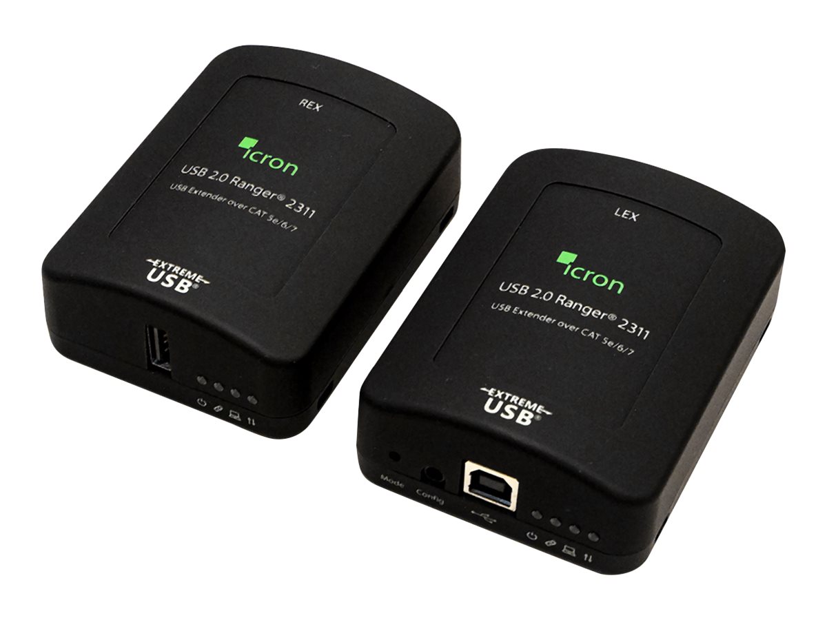 Icron USB 2.0 Ranger 2311 - Câble de rallonge USB - USB 2.0 - plus de CAT 5e/6/7 - jusqu'à 100 m - 874T7AA - Prolongateurs de signal