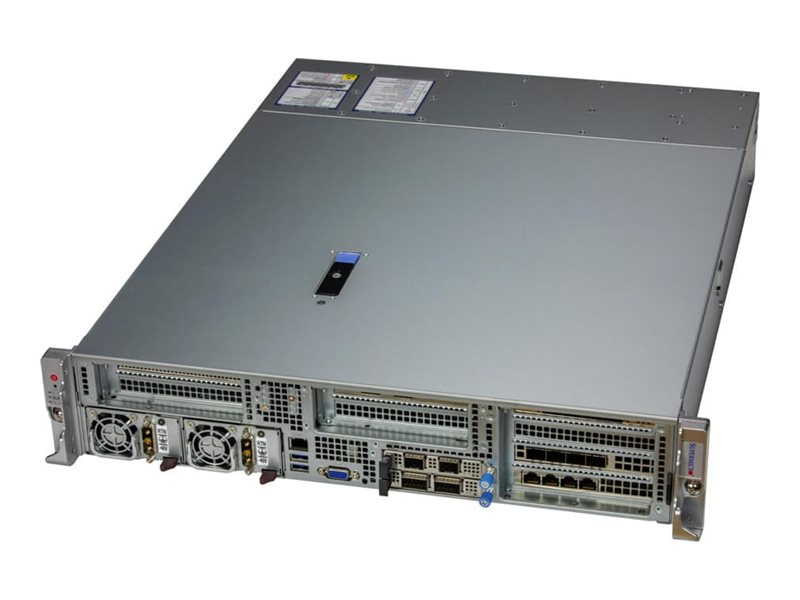 Supermicro SuperServer 221HE-FTNRD - Serveur - Montable sur rack - 2U - pas de processeur jusqu'à - RAM 0 Go - SATA/SAS/PCI Express - hot-swap 2.5" baie(s) - aucun disque dur - Gigabit Ethernet - moniteur : aucun - argent - SYS-221HE-FTNRD - Serveurs rack