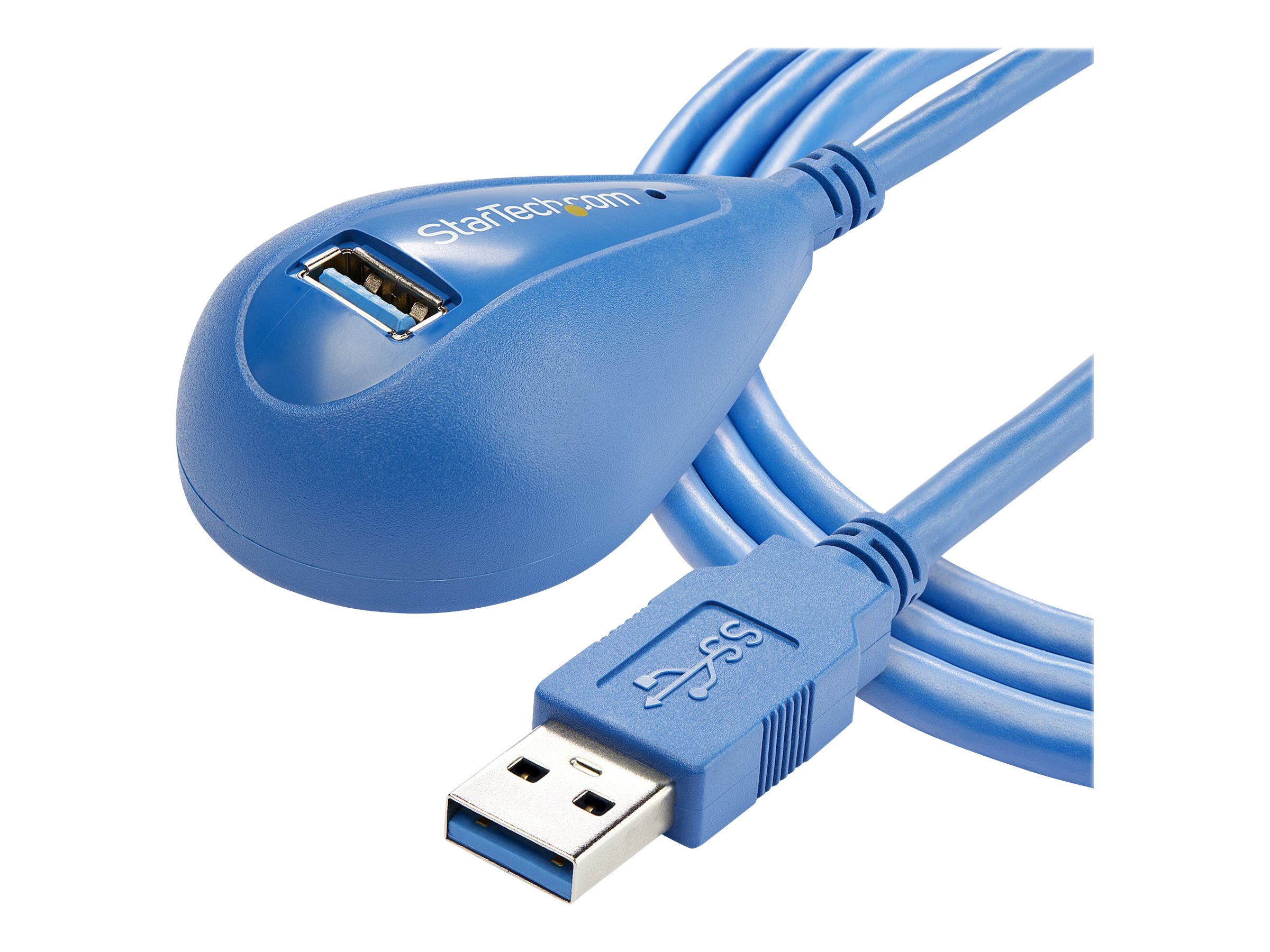 StarTech.com Câble d'extension USB 3.0 A vers A de 1,5 m - Rallonge USB A SuperSpeed en bleu - M/F - Rallonge de câble USB - USB type A (M) pour USB type A (F) - 1.5 m - noir - pour P/N: 2SD4FCRU3, CFASTRWU3, FCREADMICRO3, MSDREADU3CA, USB3SAA3MBK - USB3SEXT5DSK - Câbles USB