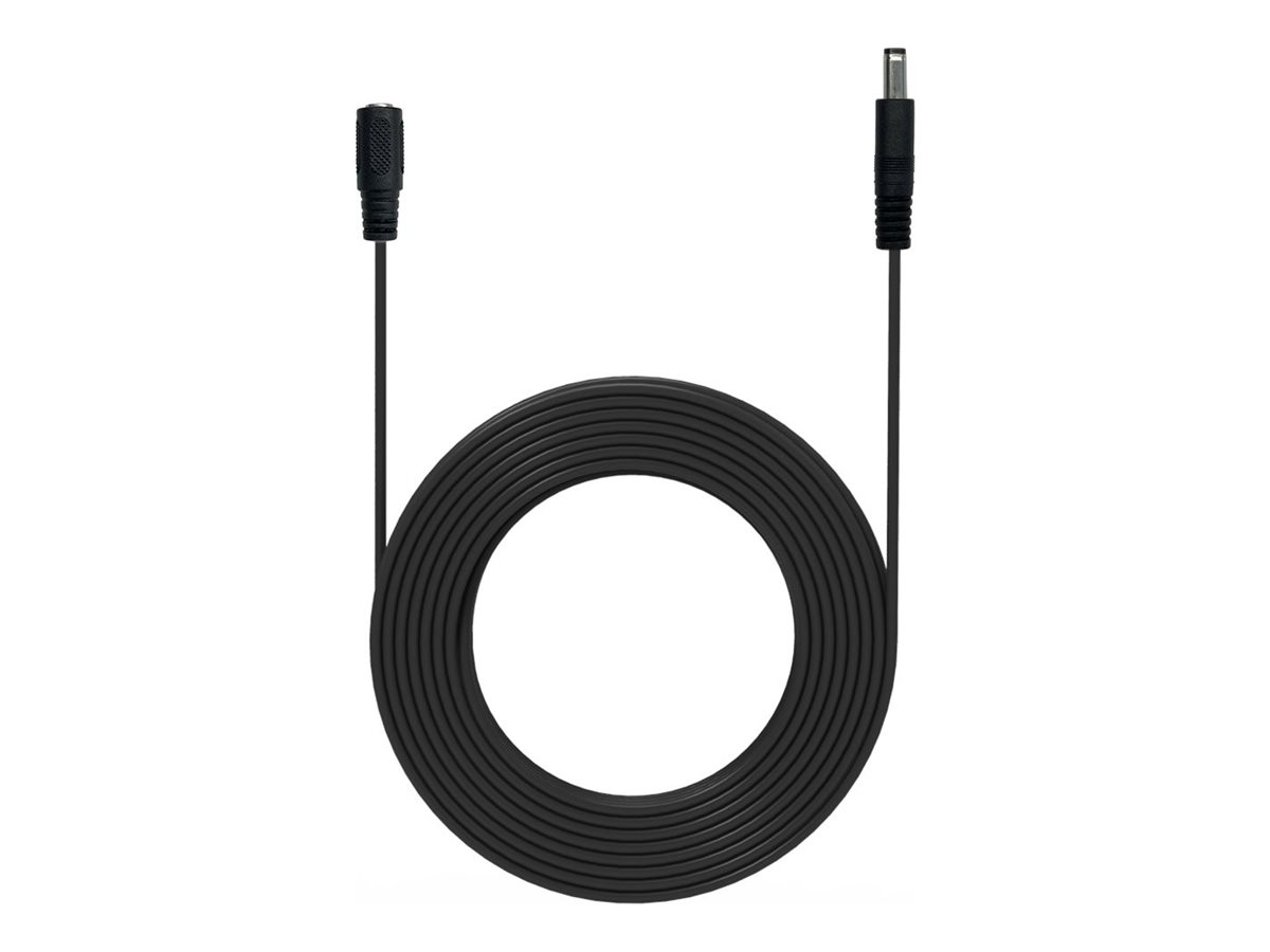 Ezviz - Rallonge de câble d'alimentation - prise CC 5,5 mm (M) pour prise CC 5,5 mm (F) - 5 m - noir - CS-CMT-PCA05 - Câbles d'alimentation