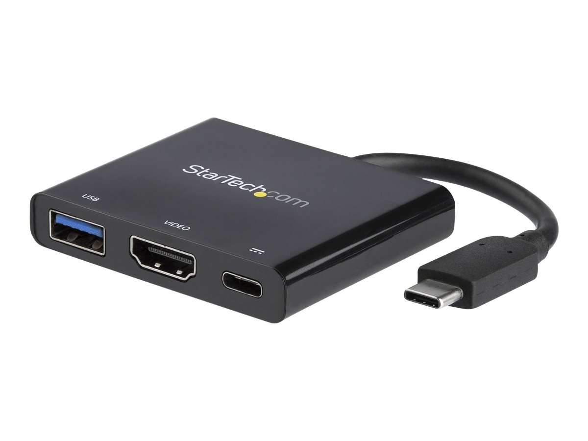 StarTech.com USB-C to HDMI Adapter - 4K 30Hz - Thunderbolt 3 Compatible - with Power Delivery (USB PD) - USB C Adapter Converter (CDP2HDUACP) - Station d'accueil - USB-C / Thunderbolt 3 - HDMI - CDP2HDUACP - Stations d'accueil pour ordinateur portable