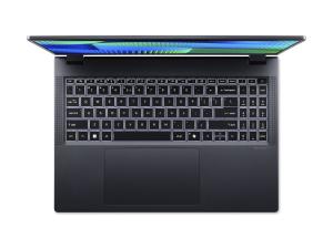 Acer TravelMate P4 16 TMP416-53-TCO - Intel Core Ultra 5 - 125U / jusqu'à 4.3 GHz - Win 11 Pro - Intel Graphics - 16 Go RAM - 512 Go SSD NVMe - 16" IPS 1920 x 1200 - Gigabit Ethernet - Wi-Fi 6E, Bluetooth - bleu ardoise - clavier : Français - NX.B9BEF.001 - Ordinateurs portables