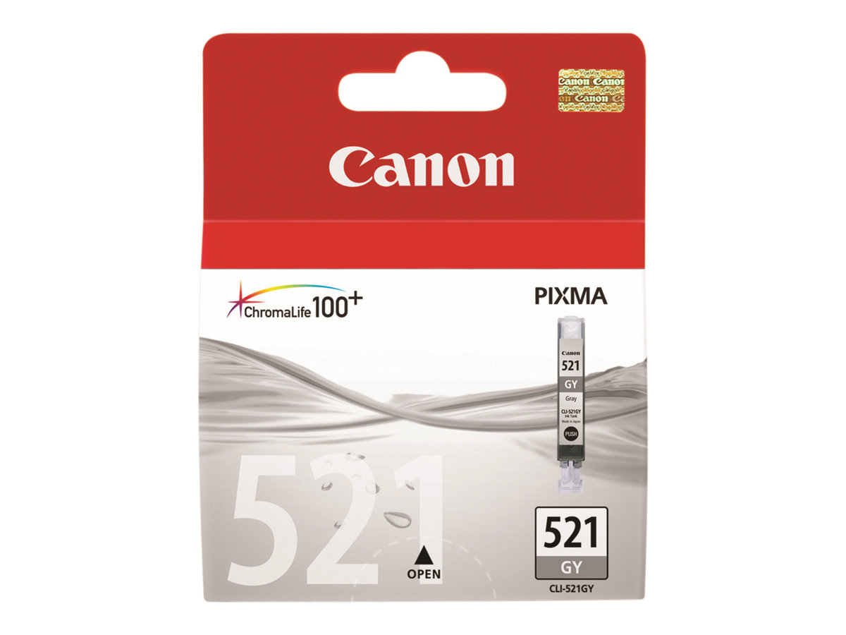 Canon CLI-521GY - 9 ml - gris - original - coque avec sécurité - réservoir d'encre - pour PIXMA MP980, MP990 - 2937B008 - Réservoirs d'encre