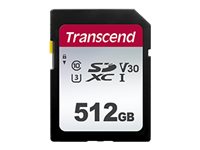 Transcend 300S - Carte mémoire flash - 128 Go - Video Class V30 / UHS-I U3 / Class10 - SDXC UHS-I - TS128GSDC300S - Cartes flash