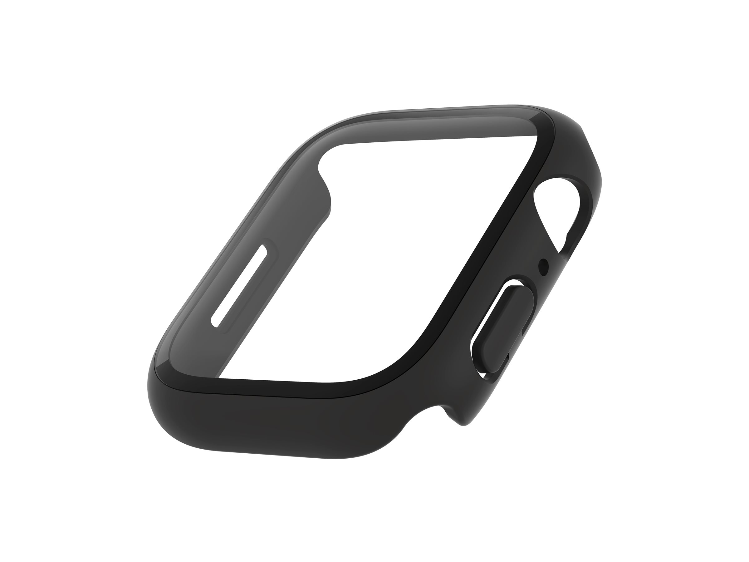 Belkin SCREENFORCE TemperedCurve - Pare-chocs pour montre intelligente - 2 en 1 - polycarbonate, verre trempé (9H) - noir - OVG004ZZBK-REV - Accessoires pour smart watch