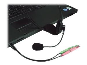 MCL - Adaptateur audio - mini-phone stereo 3.5 mm femelle pour mini jack 4 pôles mâle - 9 cm - CG-705 - Accessoires pour systèmes audio domestiques