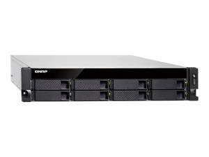 QNAP TS-877XU-RP - Serveur NAS - 8 Baies - rack-montable - SATA 6Gb/s - RAID RAID 0, 1, 5, 6, 10, 50, JBOD - RAM 8 Go - Gigabit Ethernet / 10 Gigabit Ethernet - iSCSI support - 2U - TS-877XU-RP-3600-8G - NAS