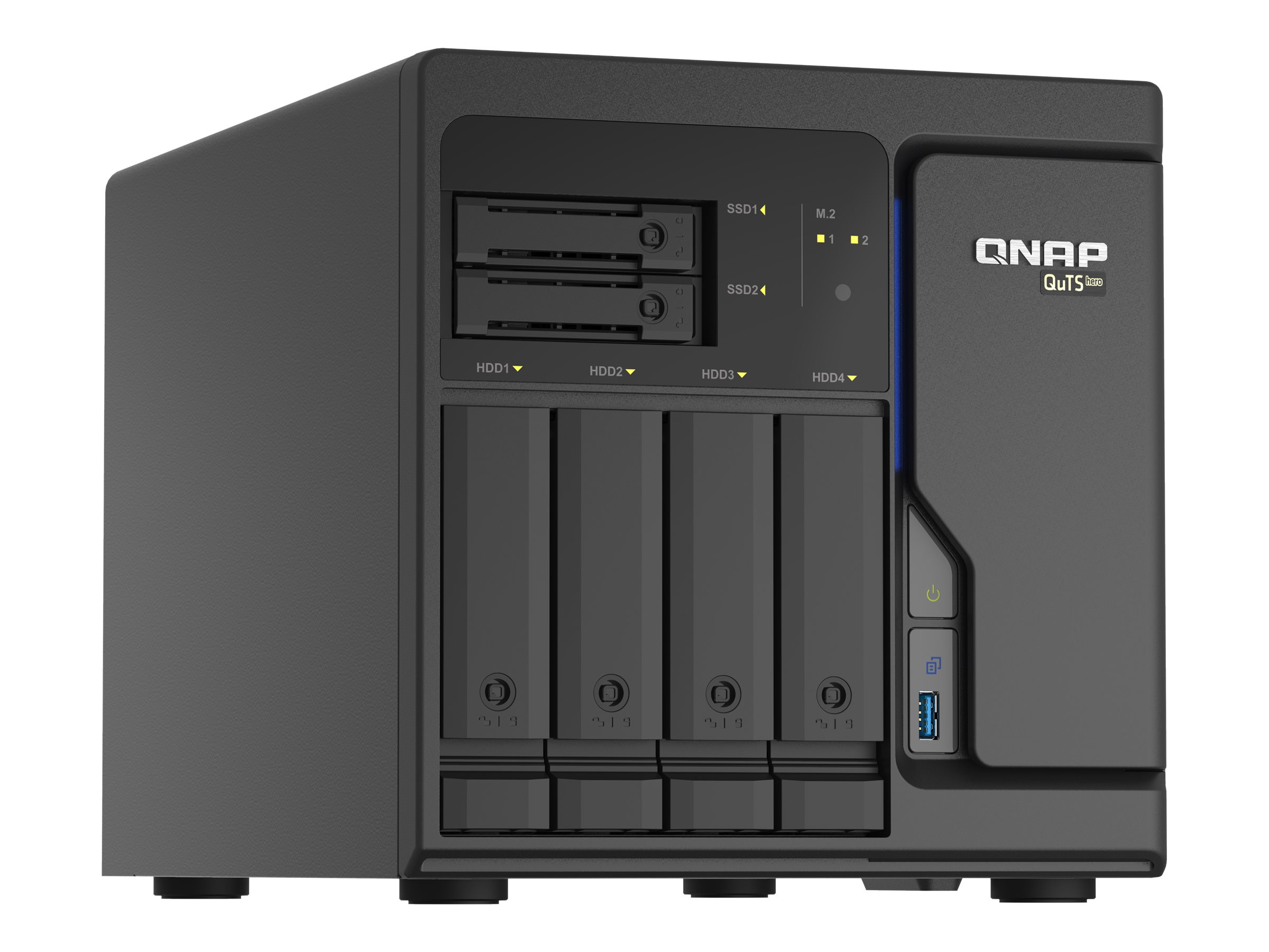 QNAP TS-H686-D1602-8G - Serveur NAS - 6 Baies - SATA 6Gb/s - RAID RAID 0, 1, 5, 6, 10, 50, JBOD, 60 - RAM 8 Go - 2.5 Gigabit Ethernet - iSCSI support - TS-H686-D1602-8G - NAS