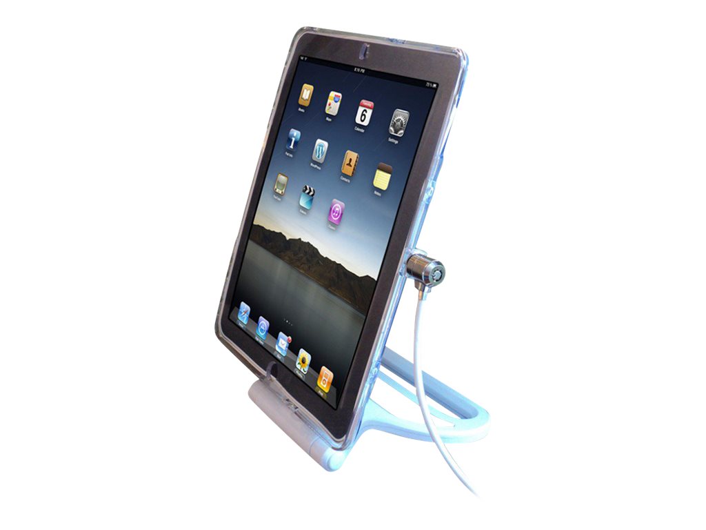 Compulocks iPad 9.7" Rotating Security Plastic Case Combination Cable Lock White - Kit de sécurité pour tablette - blanc - IPADAIRRSWB - Accessoires pour ordinateur portable et tablette