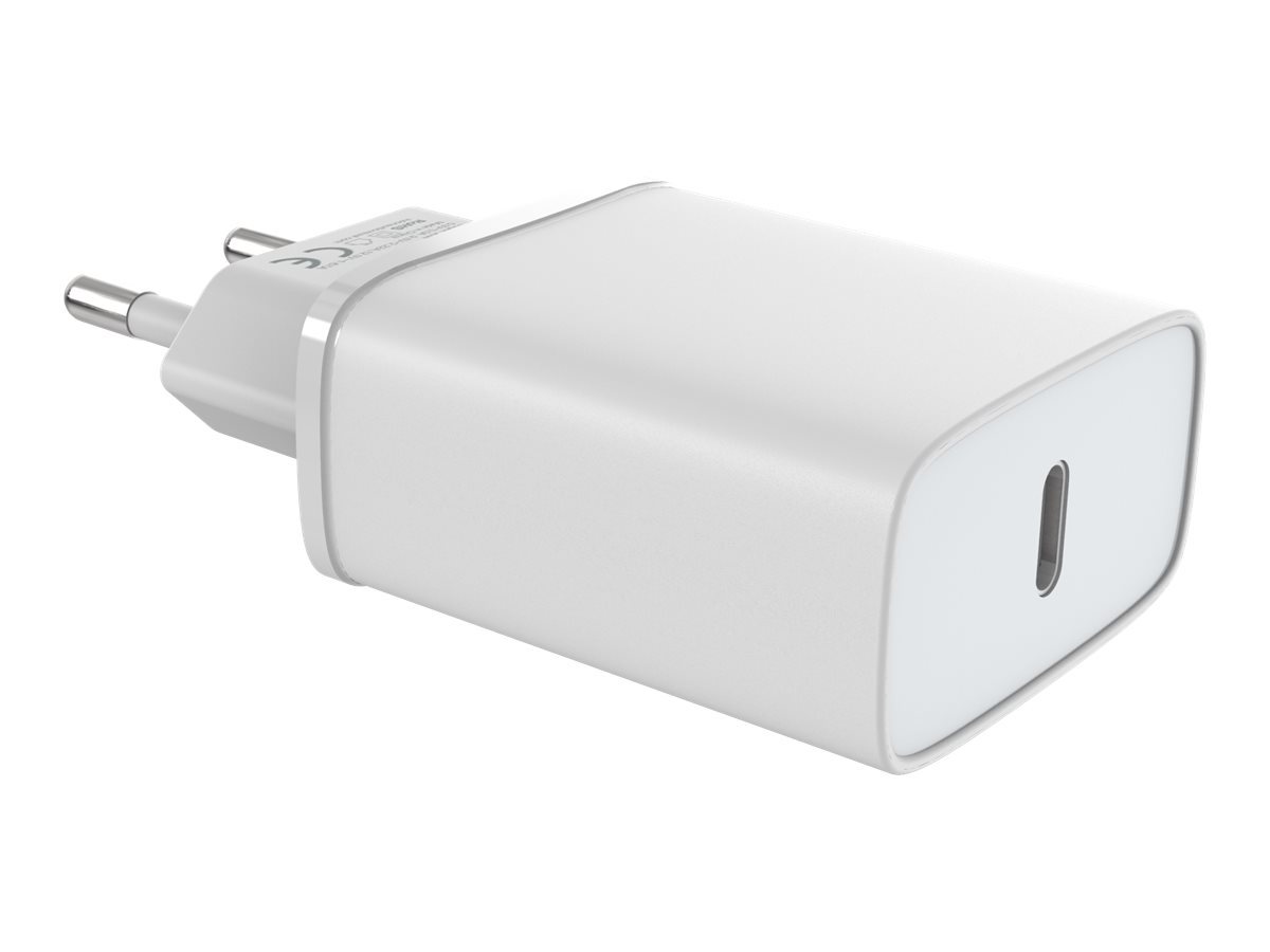 Vision - Adaptateur secteur - 30 Watt (24 pin USB-C) - blanc - Europe - TC-PUSBCEU/30 - Batteries et adaptateurs d'alimentation pour téléphone cellulaire