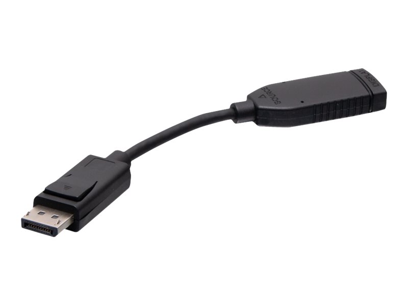 C2G DisplayPort to HDMI Dongle Adapter Converter - Câble adaptateur - DisplayPort mâle soudé pour HDMI femelle soudé - noir - moulé, support 4K - C2G30036 - Accessoires pour téléviseurs