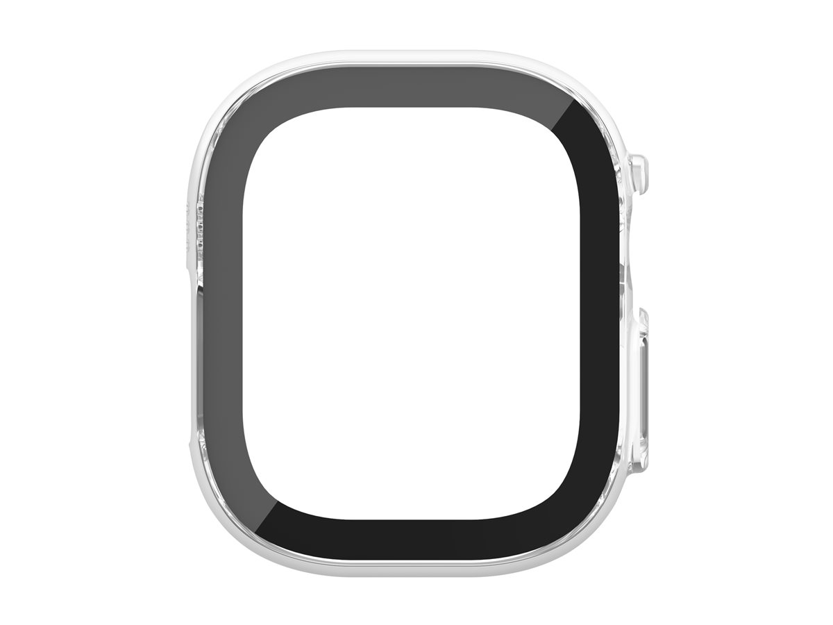 Belkin SCREENFORCE TemperedCurve - Pare-chocs pour montre intelligente - 2 en 1 - polycarbonate, verre trempé (9H) - clair - pour Apple Watch Ultra, Ultra 2 - OWA001ZZCL - Sacs multi-usages