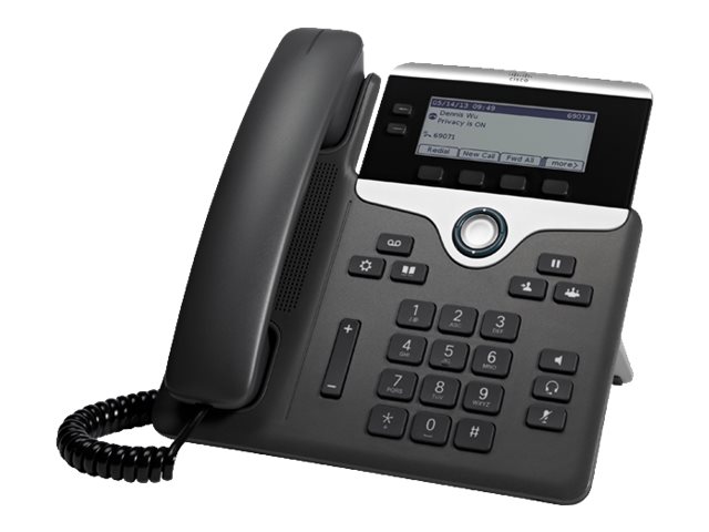 Cisco IP Phone 7821 - Téléphone VoIP - SIP, SRTP - 2 lignes - reconditionné - CP-7821-K9-RF - Téléphones filaires