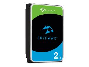 Seagate SkyHawk ST2000VX017 - Disque dur - 2 To - interne - 3.5" - SATA 6Gb/s - mémoire tampon : 256 Mo - avec 3 ans de Seagate Rescue Data Recovery - ST2000VX017 - Disques durs internes