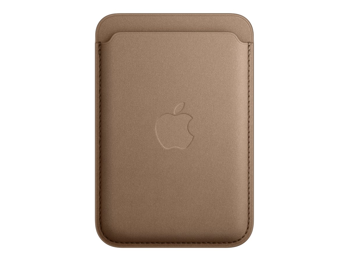 Apple - Portefeuille pour téléphone portable / carte de crédit - compatibilité avec MagSafe - microvolume, tissu fin - taupe - pour iPhone 12, 13, 14, 15 - MT243ZM/A - Coques et étuis pour téléphone portable