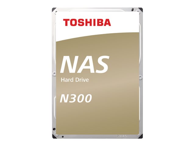 Toshiba N300 NAS - Disque dur - 12 To - interne - 3.5" - SATA 6Gb/s - 7200 tours/min - mémoire tampon : 256 Mo - HDWG21CUZSVA - Disques durs internes