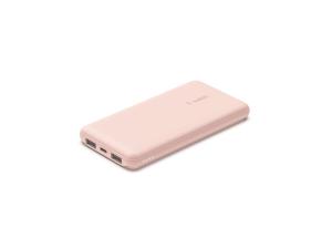 Belkin BOOST CHARGE - Banque d'alimentation - 10000 mAh - 18 Watt - 3 connecteurs de sortie (24 pin USB-C, 2 x USB) - rose gold - BPB011BTRG - Batteries et adaptateurs d'alimentation pour téléphone cellulaire