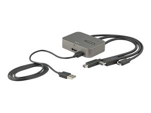 StarTech.com Adaptateur MultiPorts 3-en-1 vers HDMI - Convertisseur USB-C 4K 60Hz , HDMI/mDP vers HDMI pour Salles de Conférences - Adaptateur Digital AV Video Écrans/Affichages HDMI (CDPHDMDP2HD) - Adaptateur vidéo - HDMI, Mini DisplayPort, 24 pin USB-C mâle pour HDMI, Micro-USB de type B (alimentation uniquement) femelle - noir - support pour 4K60Hz (3840 x 2160) - CDPHDMDP2HD - Accessoires pour téléviseurs