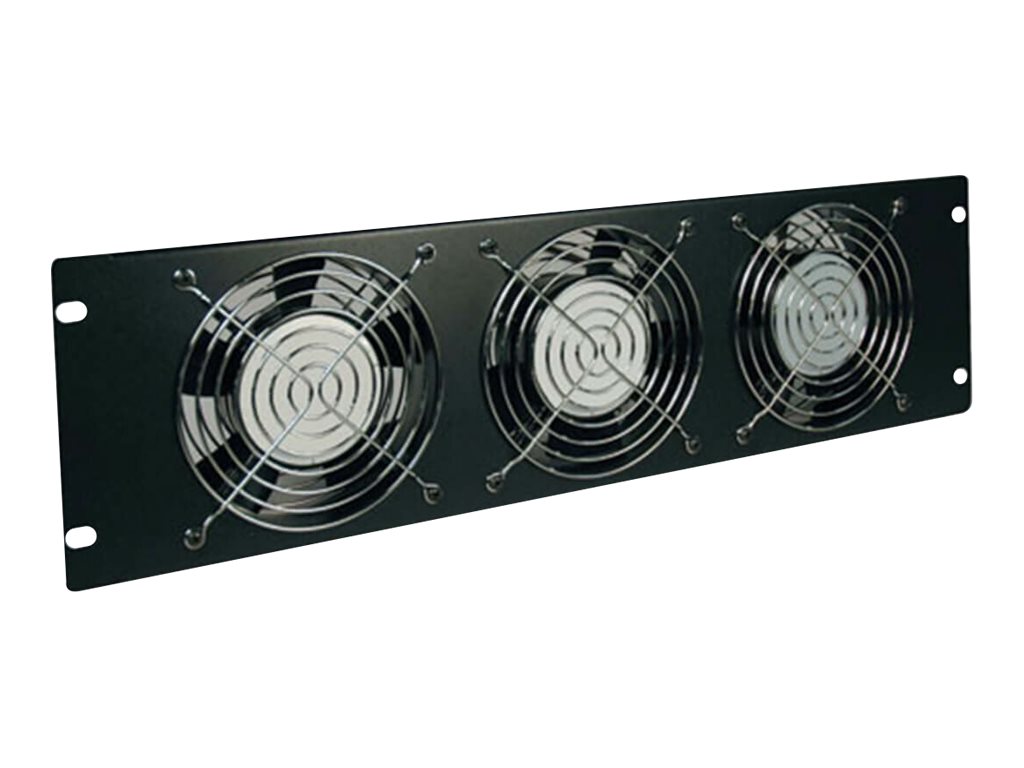 Tripp Lite Rack Enclosure Server Cabinet Fan Panel Airflow Management 230V 3URM - Tiroir pour ventilateur en rack - CA 230 V - noir - 3U - SRXFAN3U - Accessoires pour serveur
