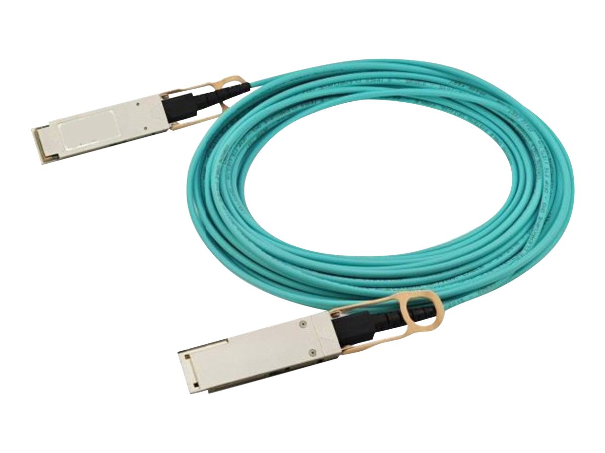 HPE Aruba - Câble d'attache direct 100GBase-AOC - QSFP28 (M) pour QSFP28 (M) - 2 m - fibre optique - actif - pour HPE Aruba 8325; CX 8360 - JL856A - Câbles réseau spéciaux