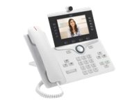 Cisco IP Phone 8845 - Visiophone IP - avec appareil photo numérique, Interface Bluetooth - SIP, SDP - 5 lignes - blanc - CP-8845-W-K9= - Téléphones filaires