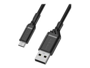 OtterBox Standard - Câble USB - Micro-USB de type B (M) pour USB (M) - USB 2.0 - 3 A - 1 m - noir - 78-52532 - Câbles USB