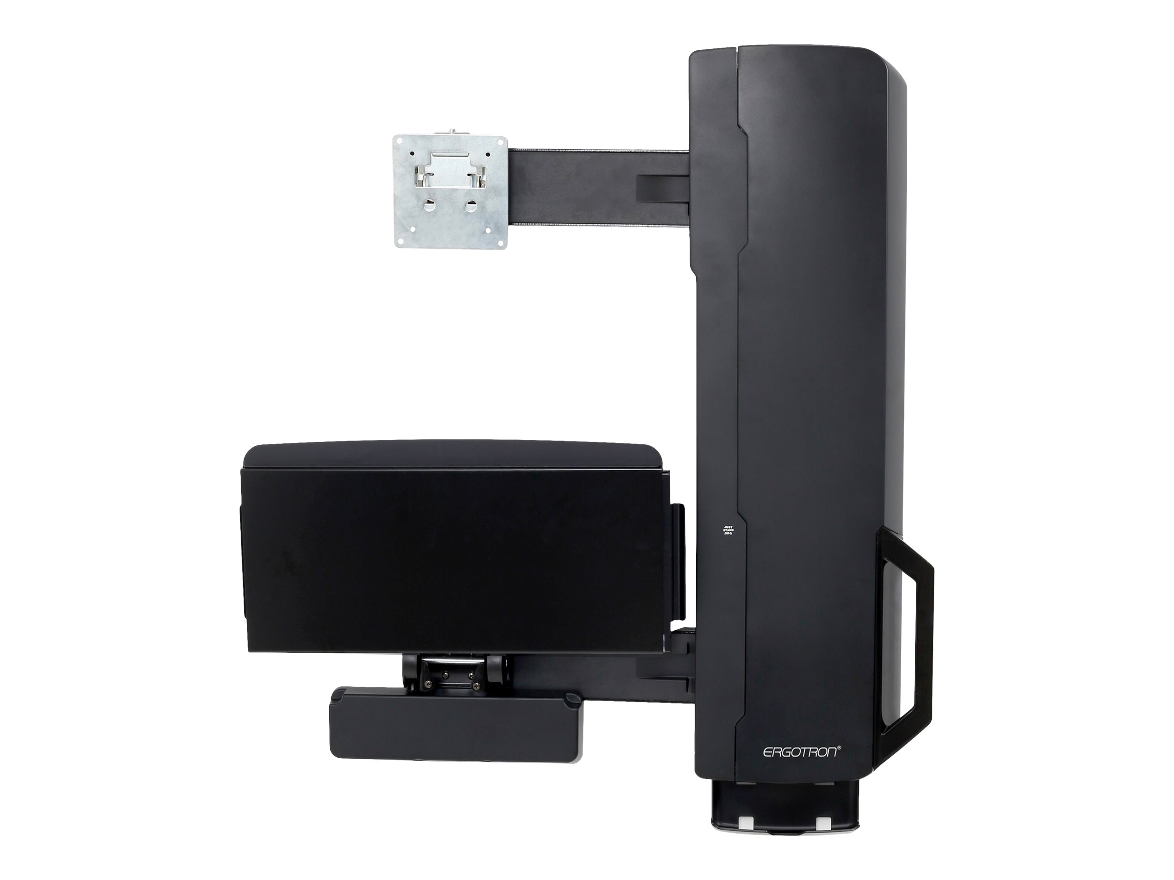 Ergotron Sit-Stand Vertical Lift, High Traffic Area - Kit de montage (levage vertical) - pour écran LCD/équipement PC - système assis-debout, zone à fort trafic - noir - Taille d'écran : jusqu'à 24 pouces - montable sur mur - 61-081-085 - Accessoires pour écran