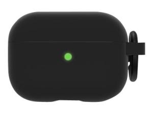 OtterBox Headphone Case Series - Étui pour écouteurs sans fil - polycarbonate, caoutchouc synthétique - Taffy noir - pour Apple AirPods Pro - 77-83782 - Étuis pour casque
