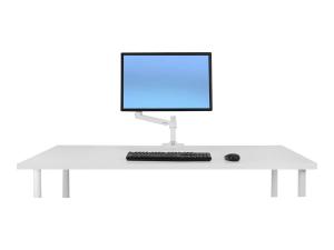 Ergotron LX - Kit de montage (bras articulé, fixation par pince pour bureau, poteau, support d'extension) - pour Écran LCD - aluminium, acier - blanc - Taille d'écran : jusqu'à 34 pouces - ordinateur de bureau - 45-490-216 - Montages pour TV et moniteur