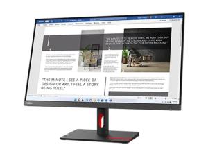 Lenovo ThinkVision S27i-30 - Écran LED - 27" - 1920 x 1080 Full HD (1080p) @ 100 Hz - IPS - 300 cd/m² - 1300:1 - 4 ms - 2xHDMI, VGA - gris orage - 63DFKAT4EU - Écrans d'ordinateur