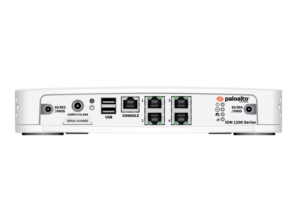 Palo Alto Networks Prisma SD-WAN ION 1200 - Accélérateur d'applications - 1GbE - 3G, 4G - LTE B12/B13/B14/B2/B25/B26/B4/B41/B42/B43/B48/B5/B66/B7/B71 - montage sur bureau/mural/en rack - PAN-ION-1200-C-NA-HW - Traffic Balancers & Optimizers