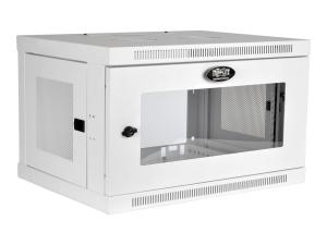 Tripp Lite 6U Wall Mount Rack Enclosure Server Cabinet White w/ Acrylic Glass Door - Rack armoire - montable sur mur - blanc - 6U - 19" - SRW6UWG - Accessoires pour serveur