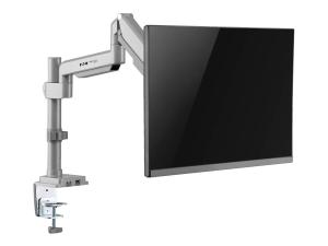 Eaton Tripp Lite Series Single-Display Flex-Arm Desktop Clamp for 17" to 32" Flat-Screen Displays - USB and Audio Ports, Aluminum - Kit de montage - bras réglable en mouvement complet - pour moniteur - aluminium, acier - argent - Taille d'écran : 17"-32" - montrable sur bureau - DDR1732SAL - Accessoires pour écran