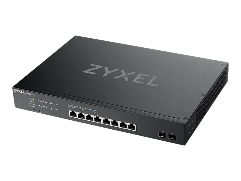 Zyxel XS1930-10 - Commutateur - intelligent - 8 x 100/1000/2.5G/5G/10GBase-T + 2 x 10 Gigabit SFP+ - Montable sur rack - XS1930-10-ZZ0101F - Commutateurs gérés