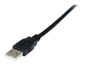 StarTech.com Câble adaptateur DCE USB vers série RS232 DB9 null modem 1 port avec FTDI - Adaptateur série - USB 2.0 - RS-232 - noir - ICUSB232FTN - Cartes réseau USB