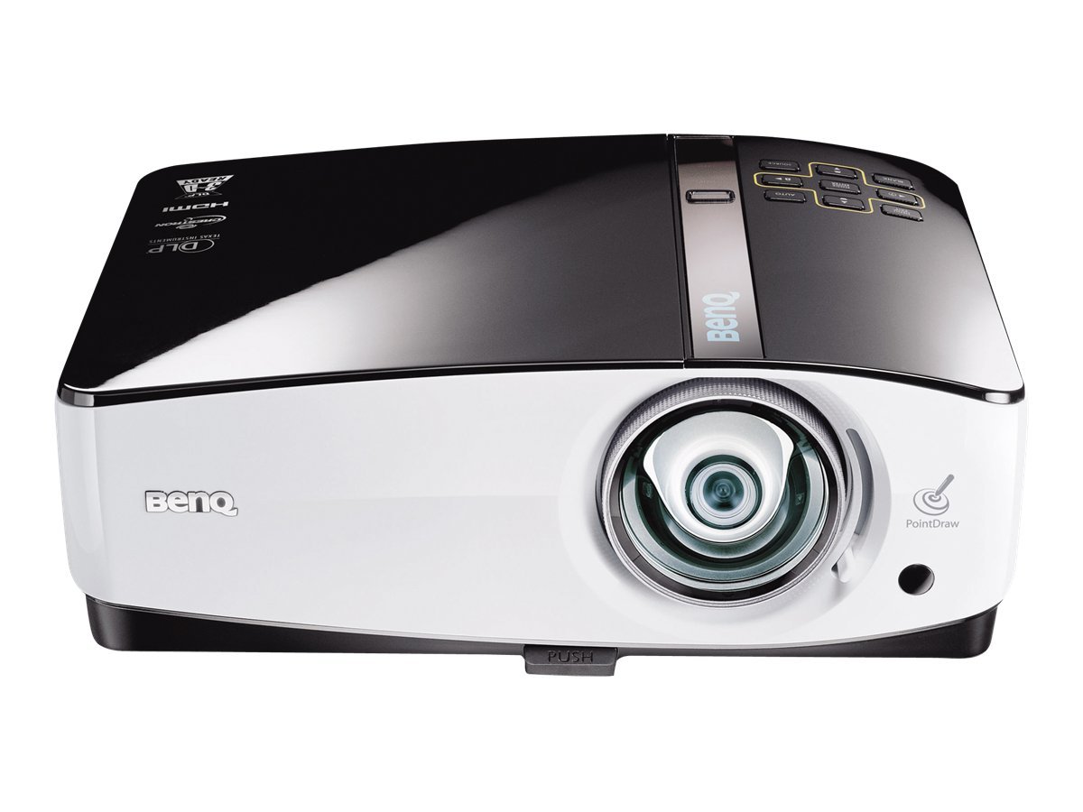 BenQ MP780 ST - Projecteur DLP - portable - 3D - 2500 lumens - WXGA (1280 x 800) - 16:10 - 720p - 9H.J0677.F4E - Projecteurs numériques