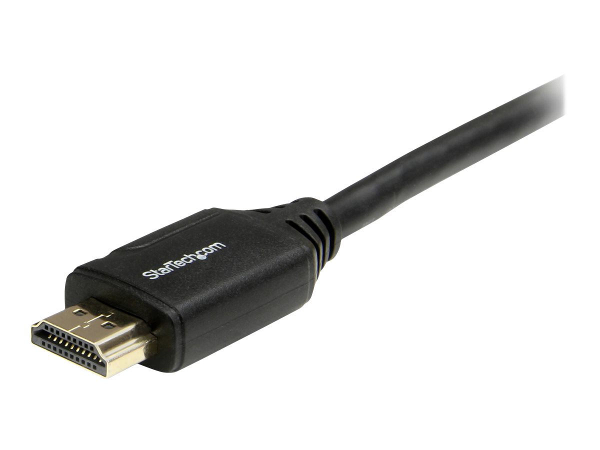 StarTech.com Câble HDMI grande vitesse haute qualité avec Ethernet de 2 m - Cordon HDMI vers HDMI - Câble HDMI 2.0 - 4K 60 Hz (HDMM2MP) - Câble HDMI avec Ethernet - HDMI mâle pour HDMI mâle - 2 m - noir - pour P/N: EXTEND-HDMI-4K40C6P1, KITBXAVHDPEU, KITBXAVHDPUK, KITBXDOCKPEU, KITBXDOCKPUK - HDMM2MP - Accessoires pour systèmes audio domestiques