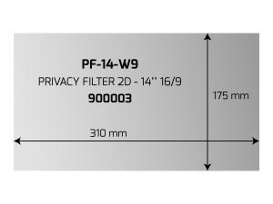 PORT Professional - Filtre anti-indiscrétion - 14" - 900003 - Accessoires pour écran