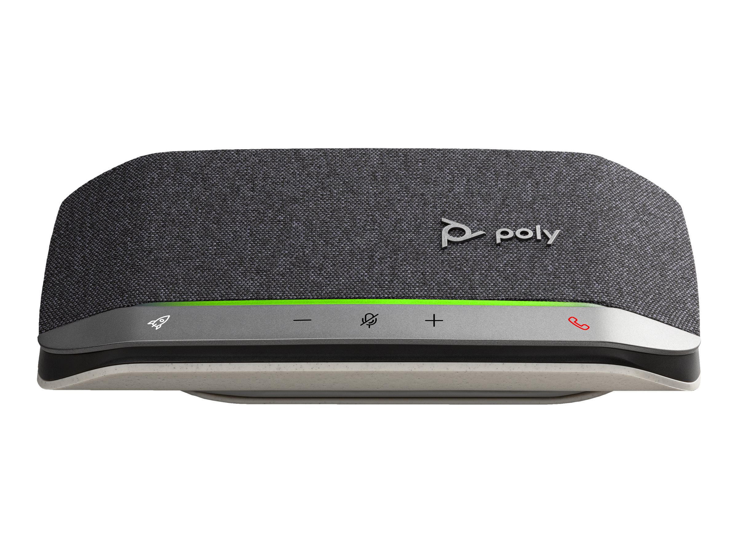 Poly Sync 20+ - Haut-parleur intelligent - Bluetooth - sans fil, filaire - USB-A - noir, argent - certifié Zoom, Certifié pour Microsoft Teams - 772C6AA - Speakerphones