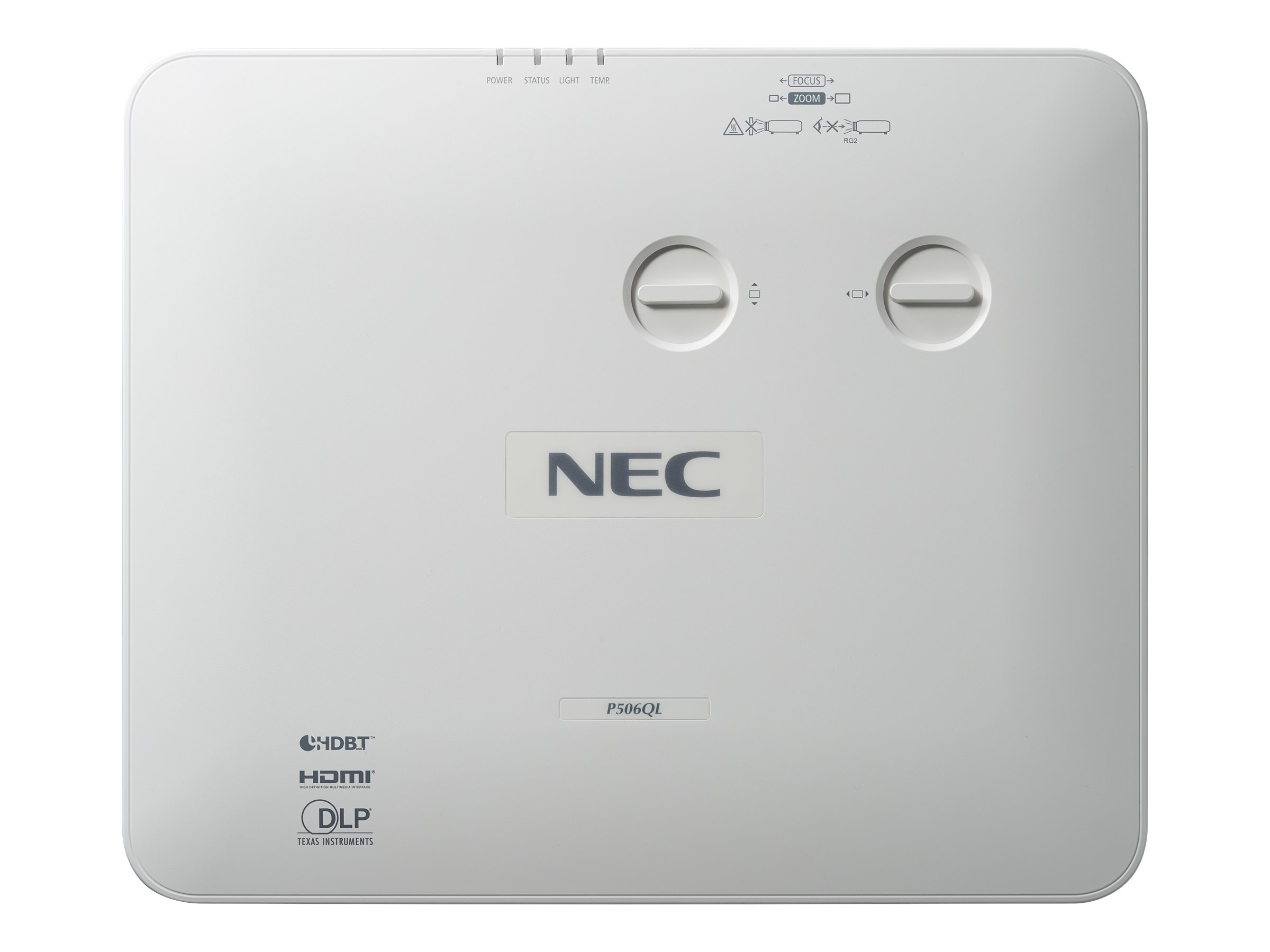 NEC P506QL - Projecteur DLP - laser/phosphore - 3D - 5000 lumens - 3840 x 2160 - 16:9 - 4K - LAN - blanc - 60004812 - Projecteurs numériques