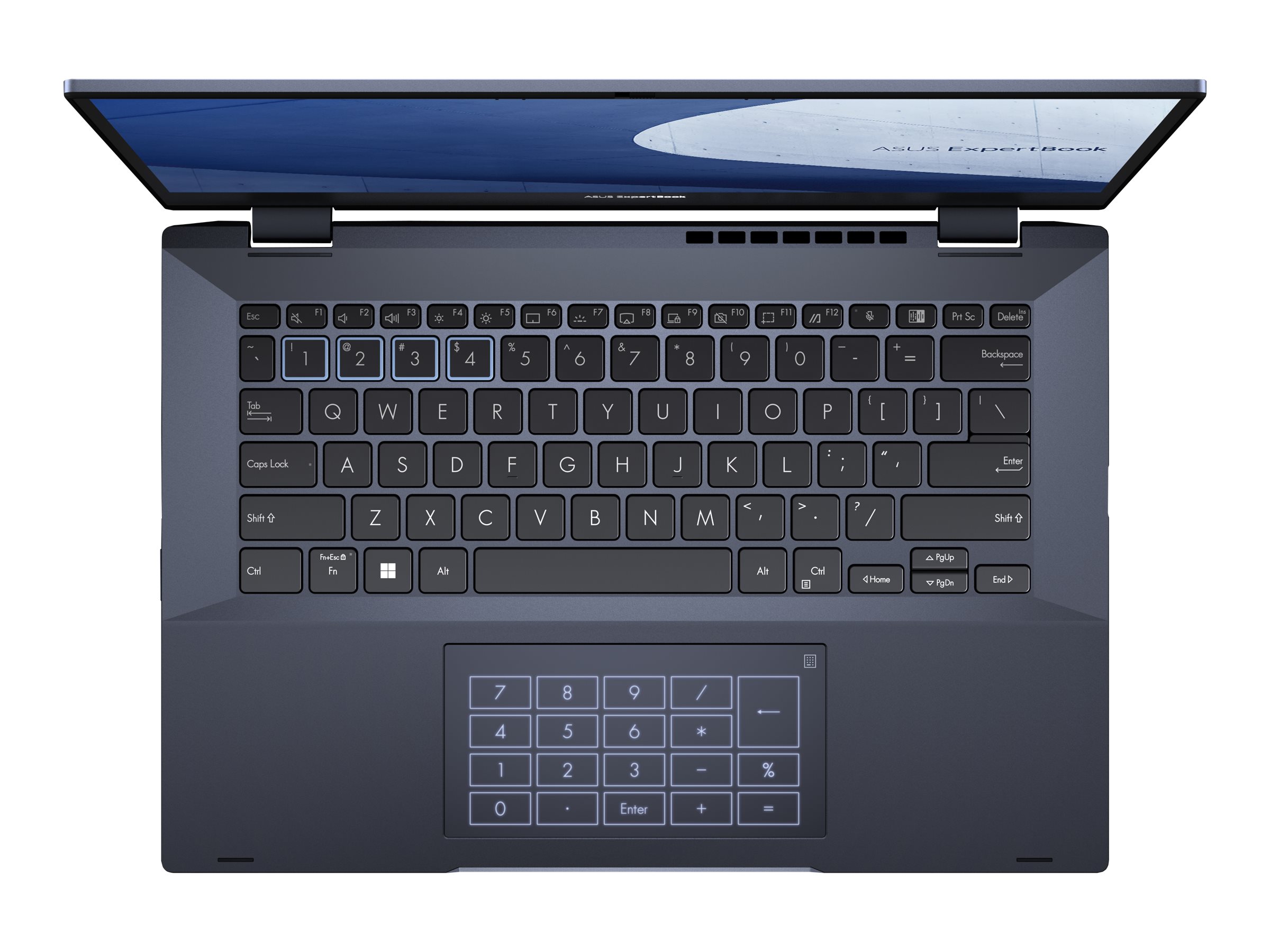ASUS ExpertBook B5 Flip B5402FBA-KA0456X - Conception inclinable - Intel Core i5 - 1240P / jusqu'à 4.4 GHz - Win 11 Pro - Carte graphique Intel Iris Xe - 16 Go RAM - 512 Go SSD NVMe - 14" IPS écran tactile 1920 x 1080 (Full HD) - Wi-Fi 6E - noir étoilé - 90NX05J1-M00HN0 - Ordinateurs portables