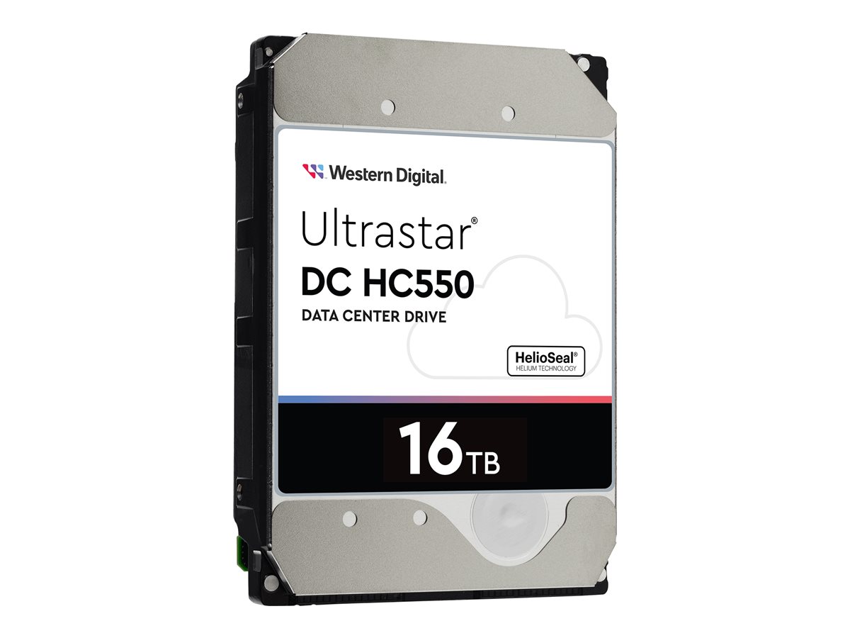 WD Ultrastar DC HC550 WUH721816ALE6L4 - Disque dur - 16 To - interne - 3.5" - SATA 6Gb/s - 7200 tours/min - mémoire tampon : 512 Mo - 0F38462 - Disques durs internes